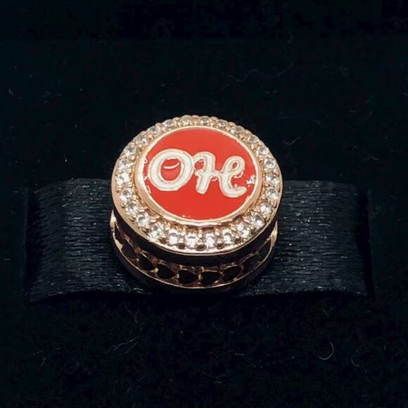 ✨🔥Pandora Ohio State University Exclusive Button Charm - Picture 1 of 3
